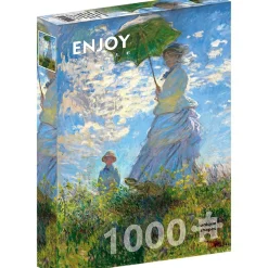 Puzzle 1000 Pièces : Claude Monet - Femme à l'ombrelle - EnjoyPuzzle