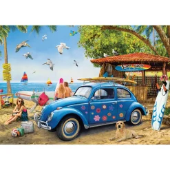 Puzzle 1000 pièces : Coccinelle Surf Shack - Eurographics