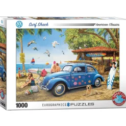 Puzzle 1000 pièces : Coccinelle Surf Shack - Eurographics