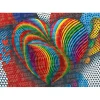 Puzzle 1000 pièces : Coeur arc en ciel - Yazz puzzle