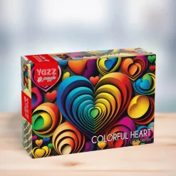 Puzzle 1000 pièces : Coeur coloré - Yazz puzzle