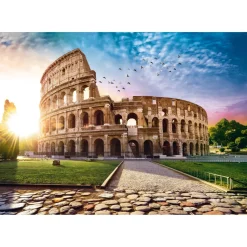 Puzzle 1000 pièces : Colisée ensoleillé, Rome - Trefl