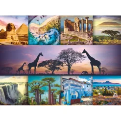 Puzzle 1000 pièces : Collage : Afrique - Trefl