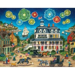 Puzzle 550 pièces : Collection Heartland - Finale des feux d'artifice - Master Pieces