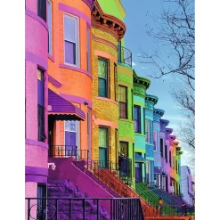 Puzzle 500 pièces : Collection Photo d'Art - Maisons multicolores - Nathan