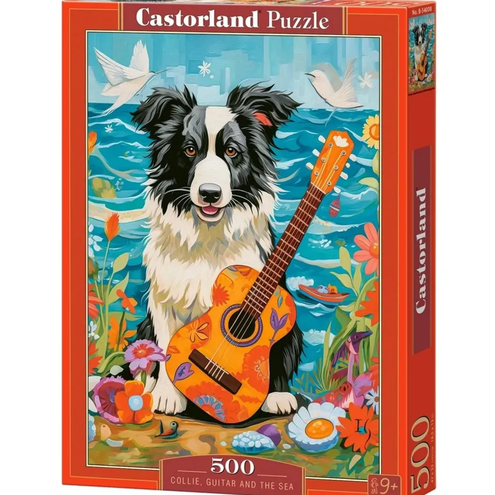 Puzzle 500 pièces : Colley, Guitare et la Mer - Castorland