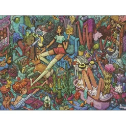 Puzzle 1000 pièces : Colocataires accueillants - Heye