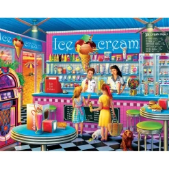 Puzzle 750 pièces : Commerçants - Le glacier d'Anna - Master Pieces