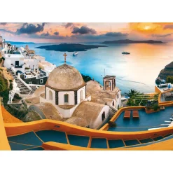 Puzzle 1000 pièces : Conte de fée à Santorin - Trefl