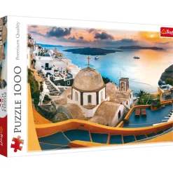 Puzzle 1000 pièces : Conte de fée à Santorin - Trefl