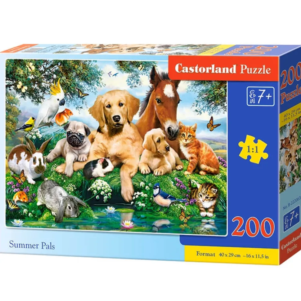 Puzzle 200 pièces : Copains d'été - Castorland