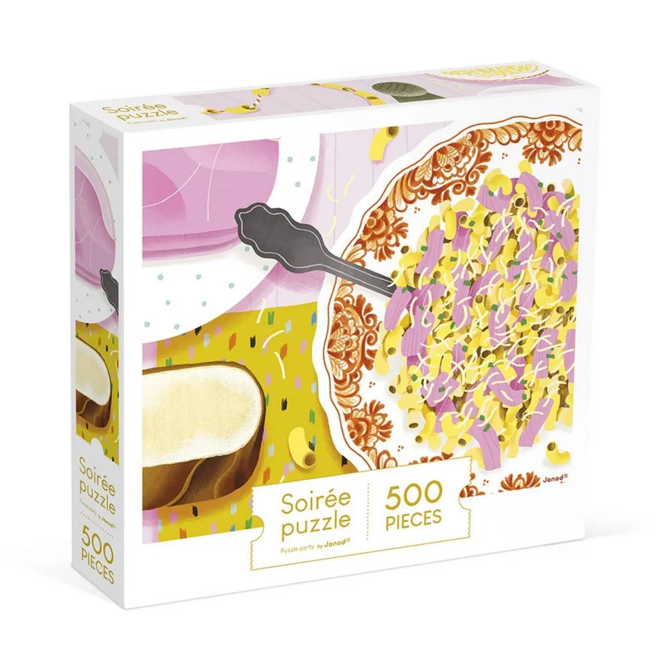 Puzzle 500 pièces : Coquillettes Jambon - Janod