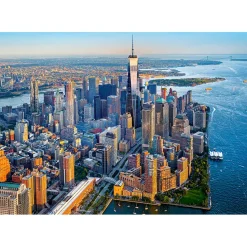 Puzzle 500 pièces : Coucher de soleil sur Manhattan - Castorland