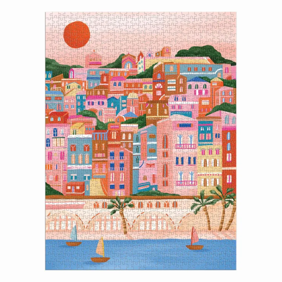 Puzzle 1000 pièces : Couleurs de la Côte d'Azur - Galison