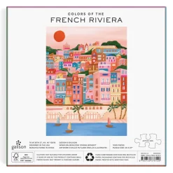Puzzle 1000 pièces : Couleurs de la Côte d'Azur - Galison