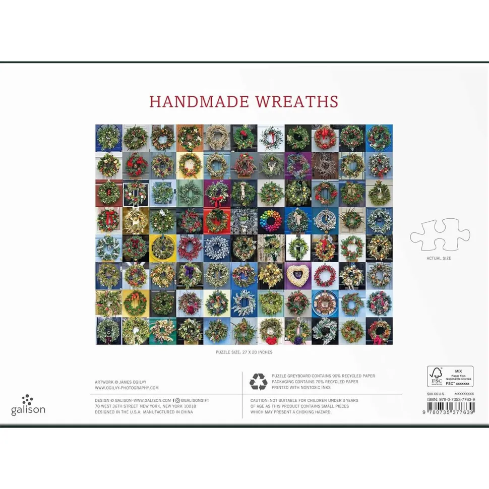 Puzzle 1000 pièces : Couronnes faites à la main - Galison