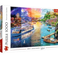 Puzzle 1000 pièces : Croisière sur la rivière - Trefl