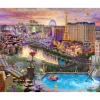 Puzzle 1000 pièces : Crépuscule à Las Vegas - Vermont Christmas Company