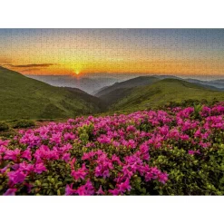 Puzzle 1000 Pièces : Crépuscule Rose - EnjoyPuzzle