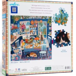 Puzzle 1000 pièces : Cuisine bleue - Eeboo