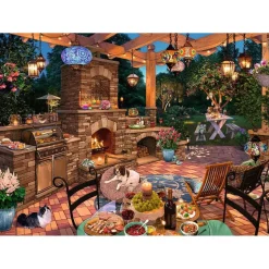 Puzzle 1000 pièces : Cuisine d'extérieur - Ravensburger