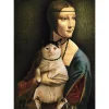 Puzzle 1000 pièces : Dame au chat - Trefl
