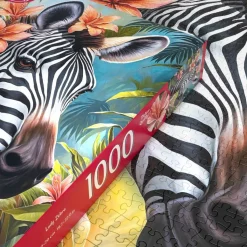 Puzzle 1000 pièces : dame zèbre - CherryPazzi