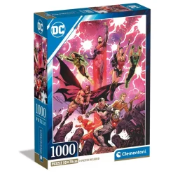 Puzzle 1000 pièces : DC Comics - Justice League - Clementoni