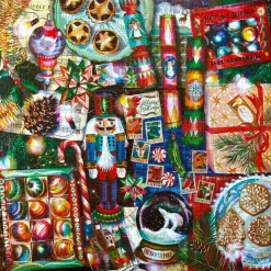 Puzzle 1000 pièces : Décoration de Noël - Eeboo