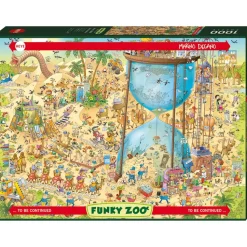 Puzzle 1000 pièces : degano zoo habitat désertique - Heye