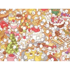 Puzzle 1000 pièces : Desserts gourmands, Molang - Nathan