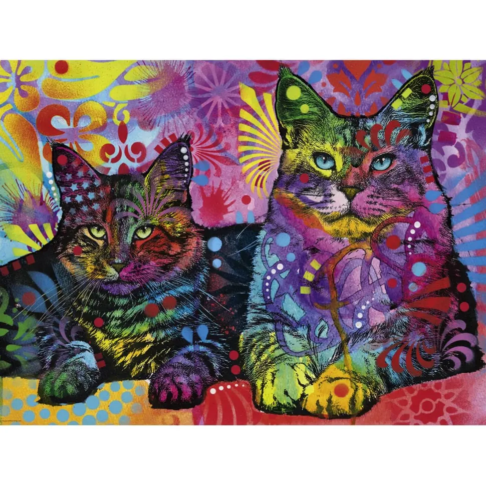 Puzzle 1000 pièces : Devoted 2 cats - Heye