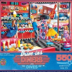 Puzzle 550 pièces : Diners et plongées - Good Times Diner - Master Pieces