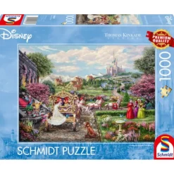 Puzzle 1000 pièces : Disney - Cendrillon Happily Ever After - Thomas Kinkade - Schmidt