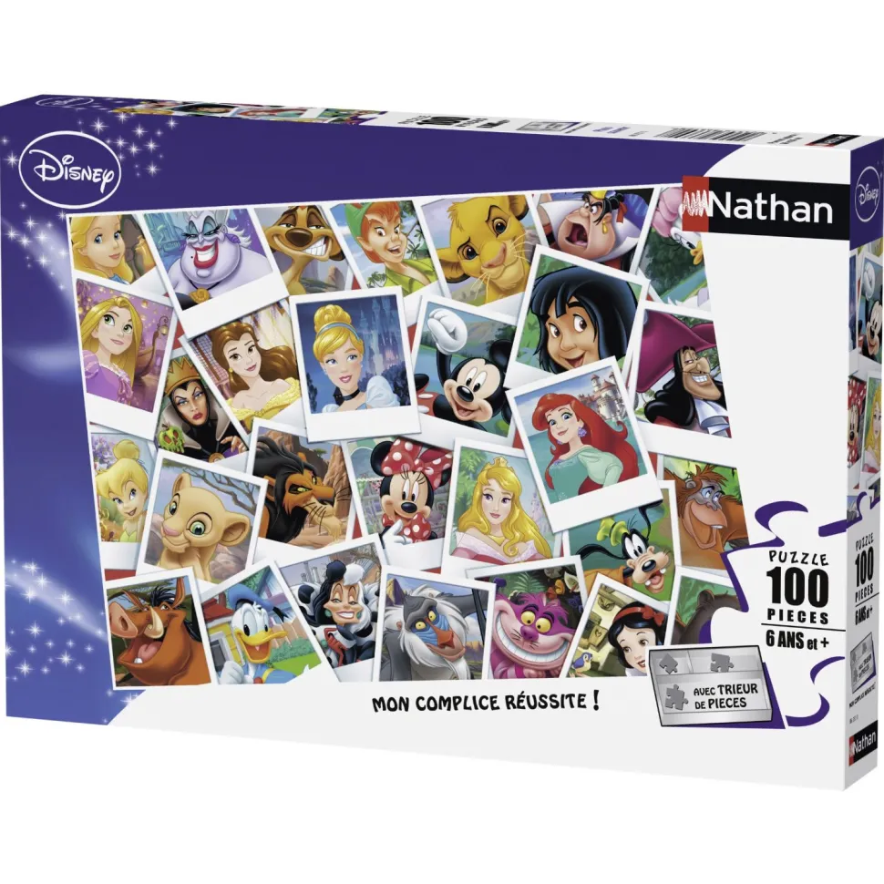 Puzzle 100 pièces : Disney portraits - Nathan