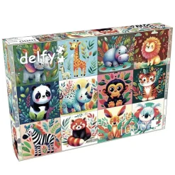 Puzzle 1000 pièces : DIVERSITÉ DE LA FAUNE SAUVAGE - JaCaRou