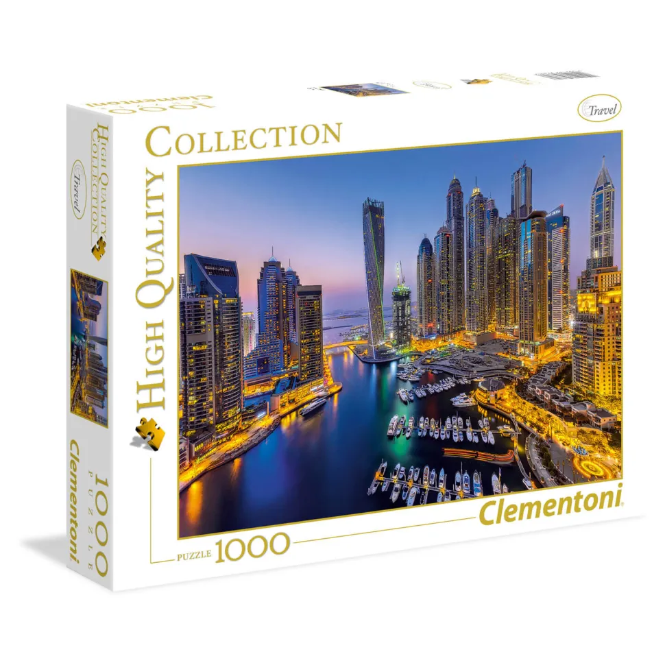 Puzzle 1000 pièces : Dubaï - Clementoni