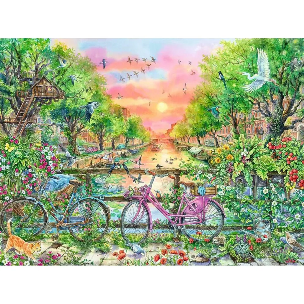 Puzzle 1000 pièces - Edition 50 ans : Vélos à Amsterdam - Ravensburger