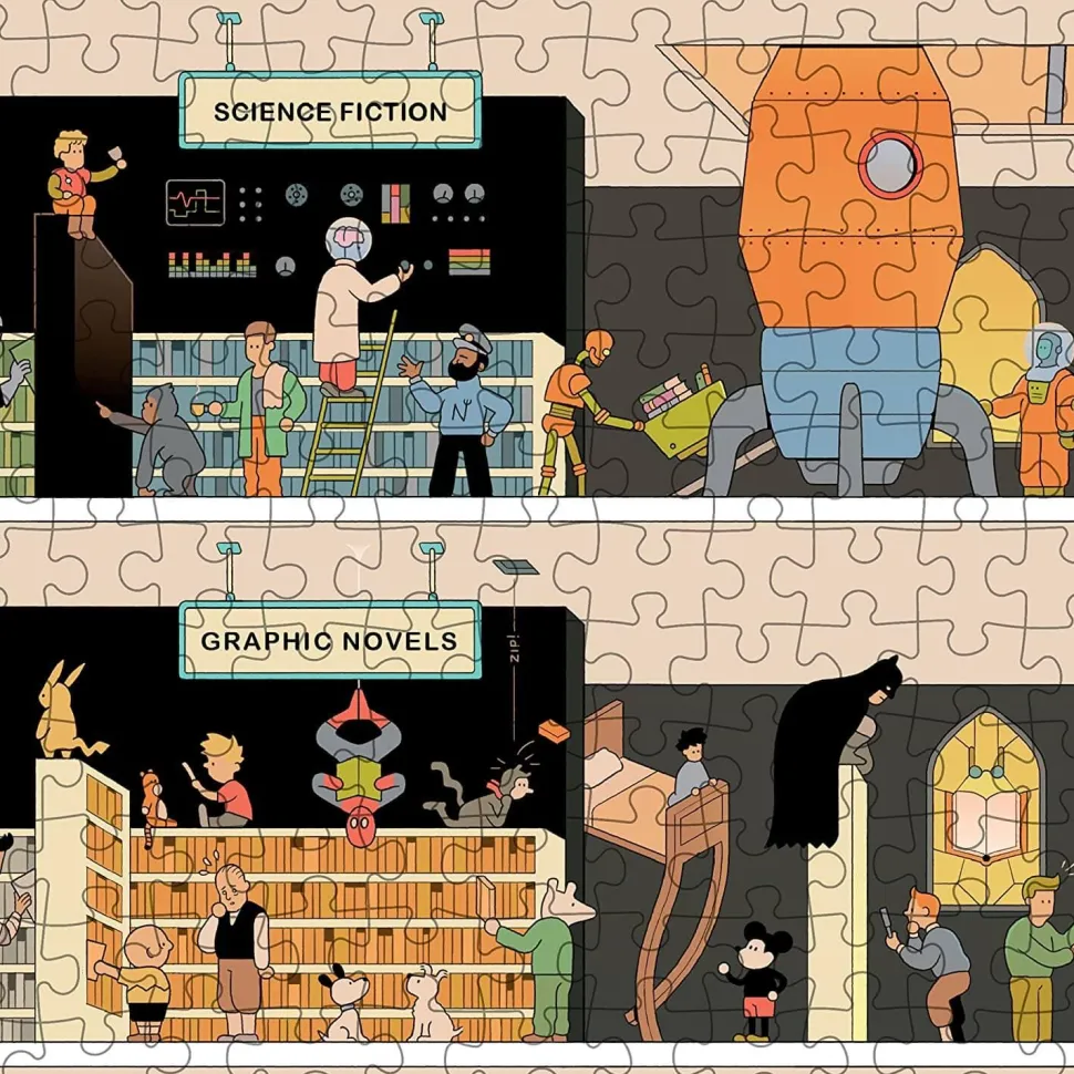 Puzzle 1000 pièces : En librairie - Galison