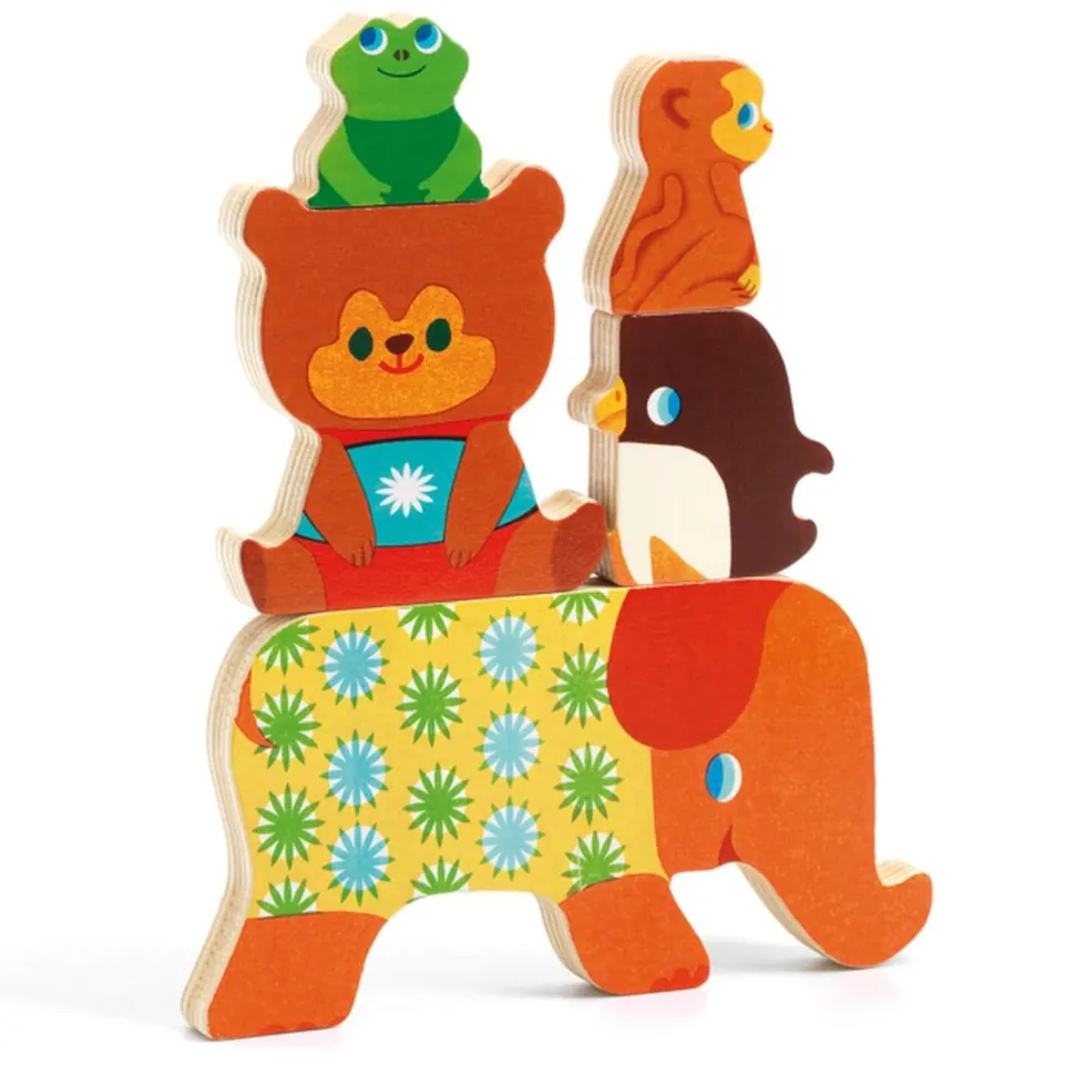 Puzzle 5 pièces à encastrement : Woodypile - Djeco