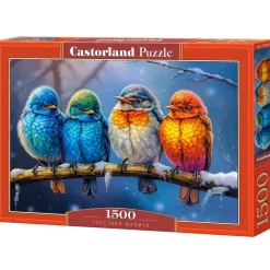 Puzzle 1500 pièces : Ensemble plus chaud - Castorland