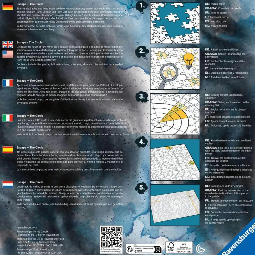 Puzzle 919 pièces : Escape The Circle : Paris - Ravensburger