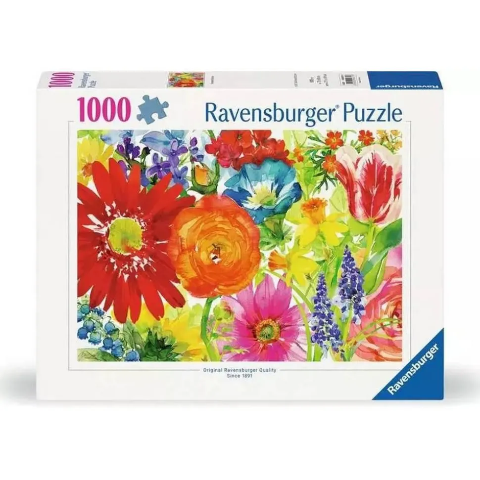 Puzzle 1000 pièces : Explosion de fleurs - Ravensburger