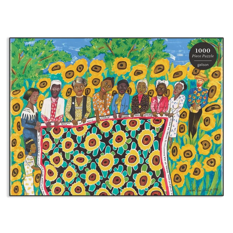 Puzzle 1000 pièces : Faith Ringgold, L'Abeille Tournesol Quilting à Arles - Galison