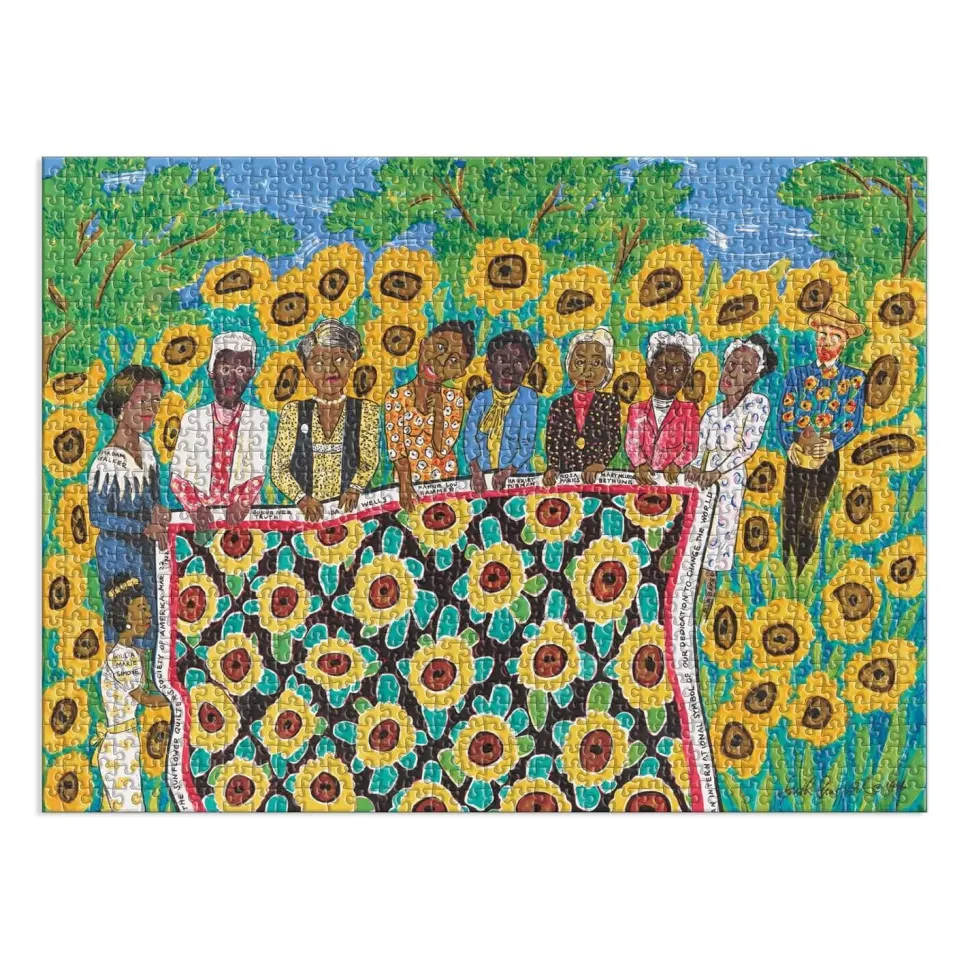 Puzzle 1000 pièces : Faith Ringgold, L'Abeille Tournesol Quilting à Arles - Galison