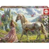 Puzzle 500 pièces : FÉES, UNICORNES ET PAPILLONS - Educa