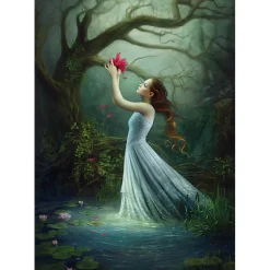 Puzzle 1000 pièces : Fleur Rouge - Ks Games