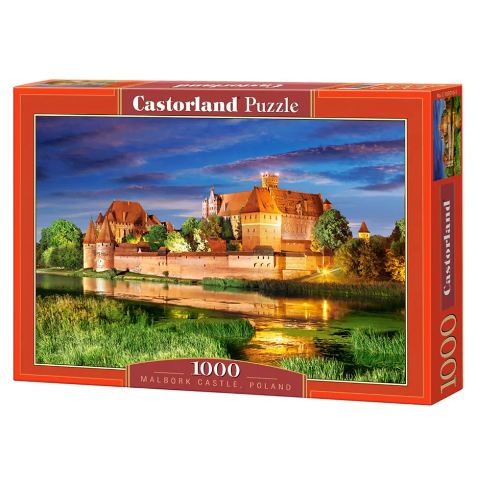 Puzzle 1000 pièces : Forteresse teutonique de Marienbourg, Pologne - Castorland