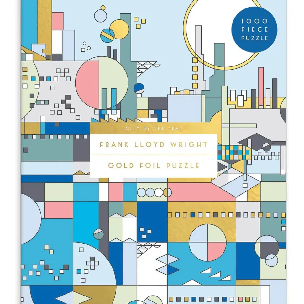 Puzzle 1000 pièces : Frank Lloyd Wright, Ville en bord de mer - Galison