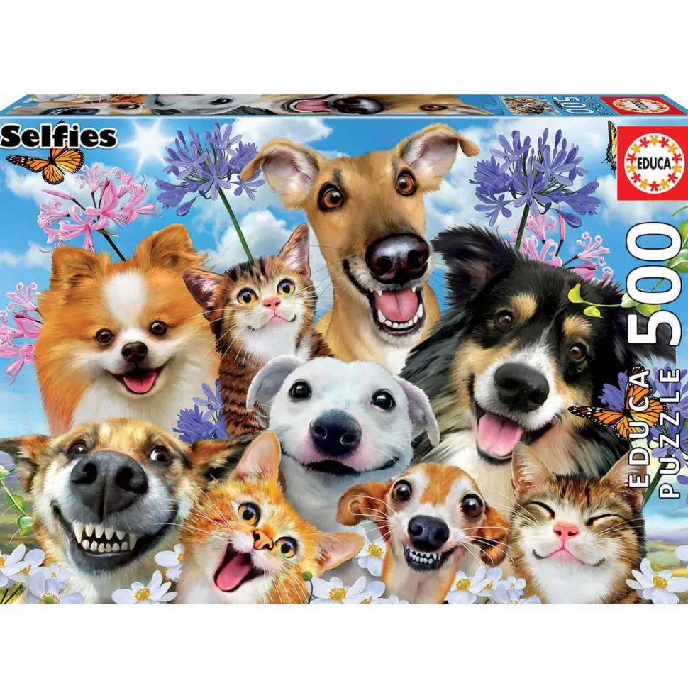 Puzzle 500 pièces : Fun in the sun : Selfie - Educa